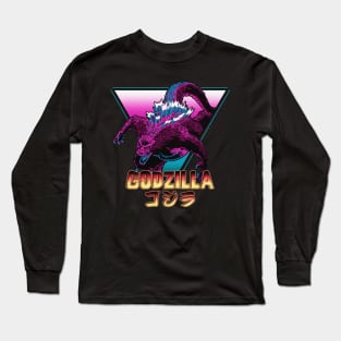 Retro Kaiju! (No Texture) Long Sleeve T-Shirt